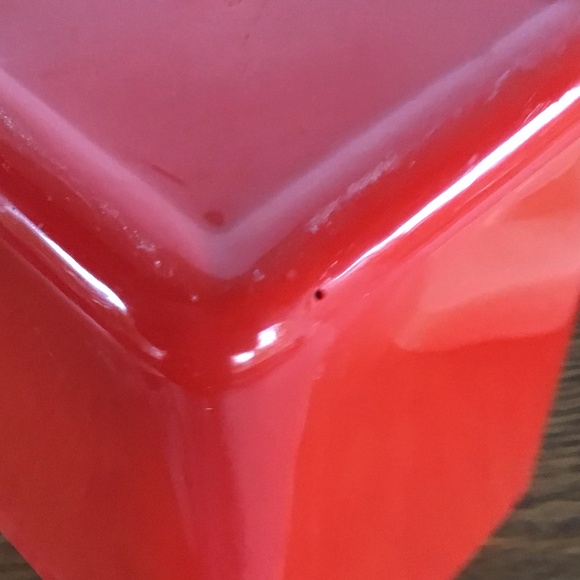 Vintage Lustro Ware Canister 8pc Set Red & Cream Flour Sugar Coffee Tea - Picture 14 of 15